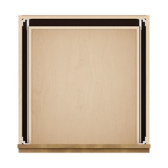 J&K Butterscotch B8 Base w/2 Drawers - 24" W