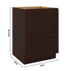 J&K Java Coffee S1 Base w/3 Drawers - 24" W