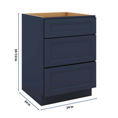 J&K Naval B7 Base w/3 Drawers - 24" W