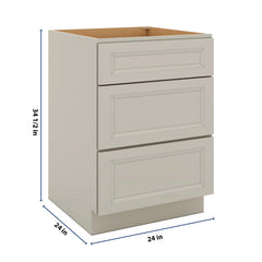 J&K Pebble B6 Base w/3 Drawers - 24" W