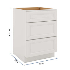 J&K Pure B5 Base w/3 Drawers - 24" W