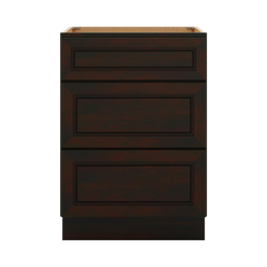 J&K Espresso K8 Base w/3 Drawers - 24" W