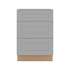 J&K Castle Grey S5 Base w/3 Drawers - 24" W