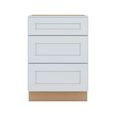 J&K White Shaker S8 Base w/3 Drawers - 24" W