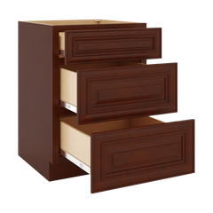 J&K Mahogany J5 Base w/3 Drawers - 24" W