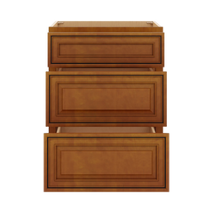 J&K Mocha Glazed K10 Base w/3 Drawers - 24" W