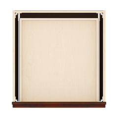 J&K Mahogany J5 Base w/3 Drawers - 24" W