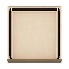 J&K Hazel H8 Base w/3 Drawers - 24" W