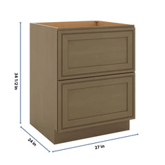 J&K Hazel H8 Base w/2 Drawers - 27" W