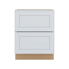 J&K White Shaker S8 Base w/2 Drawers - 27" W