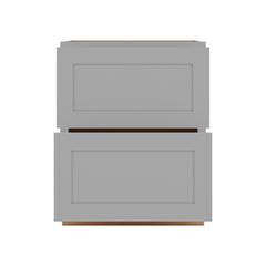 J&K Castle Grey S5 Base w/2 Drawers - 27" W
