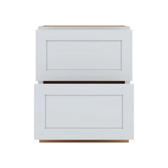 J&K White Shaker S8 Base w/2 Drawers - 27" W