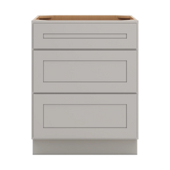 CNC Luxor 5-Piece Misty Grey 27" W 3 Drawer Base Cabinet