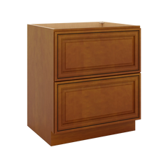 J&K Mocha Glazed K10 Base w/2 Drawers - 30" W