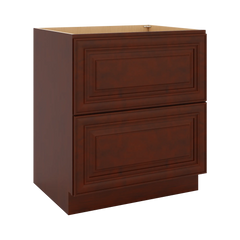 J&K Mahogany J5 Base w/2 Drawers - 30" W