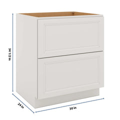 J&K Pure B5 Base w/2 Drawers - 30" W