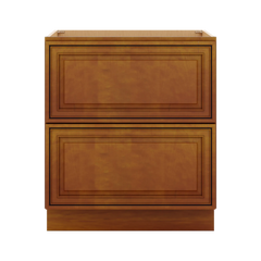 J&K Mocha Glazed K10 Base w/2 Drawers - 30" W
