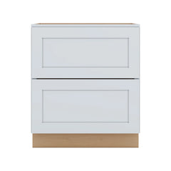 J&K White Shaker S8 Base w/2 Drawers - 30" W