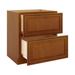 J&K Mocha Glazed K10 Base w/2 Drawers - 30" W