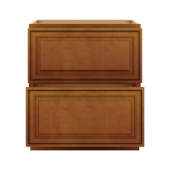 J&K Mocha Glazed K10 Base w/2 Drawers - 30" W