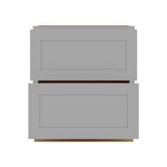 J&K Castle Grey S5 Base w/2 Drawers - 30" W