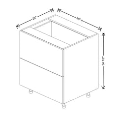 Fabuwood Ovela Catalina Frappe 1 30" W X 34 1/2" H X 24" D 2 Drawer Base Cabinet