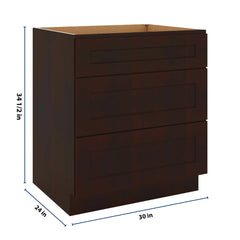 J&K Java Coffee S1 Base w/3 Drawers - 30" W
