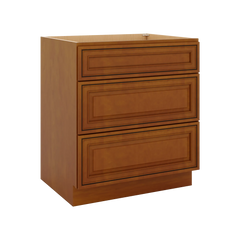 J&K Mocha Glazed K10 Base w/3 Drawers - 30" W