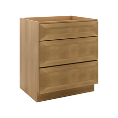 J&K Butterscotch B8 Base w/3 Drawers - 30" W