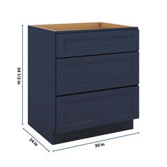 J&K Naval B7 Base w/3 Drawers - 30" W