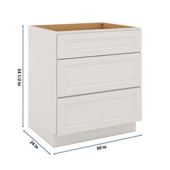 J&K Pure B5 Base w/3 Drawers - 30" W
