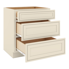 J&K Pearl Glazed H9 Base w/3 Drawers - 30" W