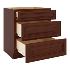 J&K Mahogany J5 Base w/3 Drawers - 30" W