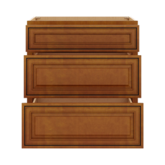 J&K Mocha Glazed K10 Base w/3 Drawers - 30" W