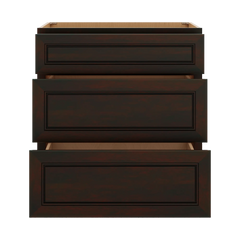 J&K Espresso K8 Base w/3 Drawers - 30" W