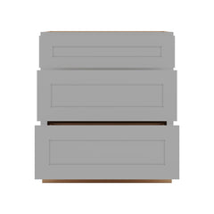 J&K Castle Grey S5 Base w/3 Drawers - 30" W
