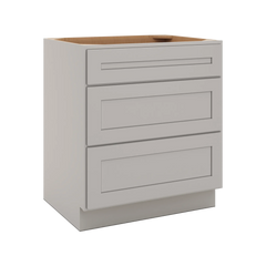 CNC Luxor 5-Piece Misty Grey 30" W 3 Drawer Base Cabinet