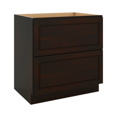 J&K Espresso K8 Base w/2 Drawers - 33" W