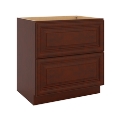 J&K Mahogany J5 Base w/2 Drawers - 33" W