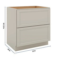 J&K Pebble B6 Base w/2 Drawers - 33" W