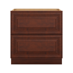 J&K Mahogany J5 Base w/2 Drawers - 33" W