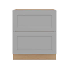 J&K Castle Grey S5 Base w/2 Drawers - 33" W
