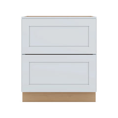 J&K White Shaker S8 Base w/2 Drawers - 33" W