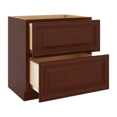 J&K Mahogany J5 Base w/2 Drawers - 33" W