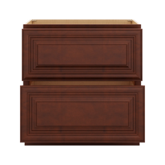 J&K Mahogany J5 Base w/2 Drawers - 33" W