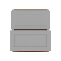 J&K Castle Grey S5 Base w/2 Drawers - 33" W