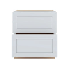 J&K White Shaker S8 Base w/2 Drawers - 33" W
