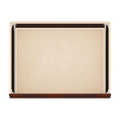 J&K Mahogany J5 Base w/2 Drawers - 33" W