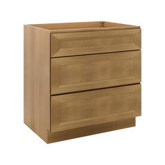 J&K Butterscotch B8 Base w/3 Drawers - 33" W