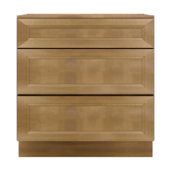 J&K Butterscotch B8 Base w/3 Drawers - 33" W